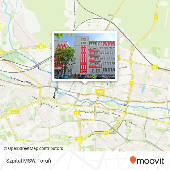 Mapa Szpital MSW