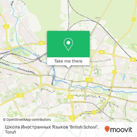 Mapa Школа Иностранных Языков "British School"