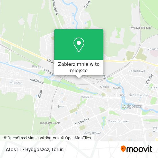 Mapa Atos IT - Bydgoszcz