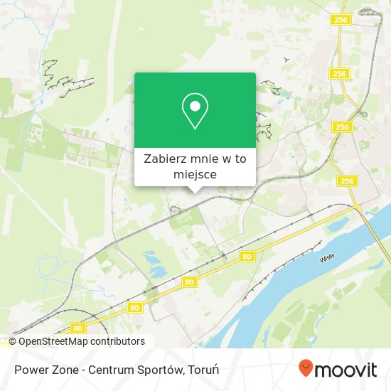 Mapa Power Zone - Centrum Sportów