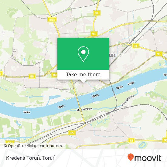 Mapa Kredens Toruń, ulica Szewska 10 87-100 Torun