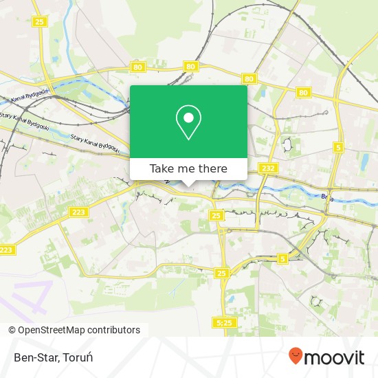 Mapa Ben-Star, ulica Dluga 40 85-034 Bydgoszcz
