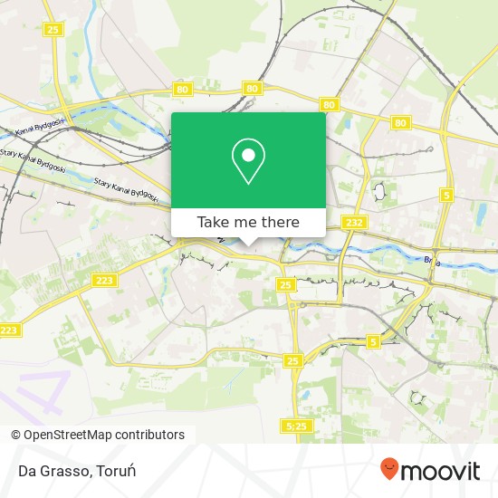 Mapa Da Grasso, ulica Dluga 36 85-034 Bydgoszcz
