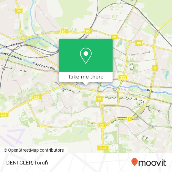 Mapa DENI CLER, ulica Dluga 31 85-034 Bydgoszcz