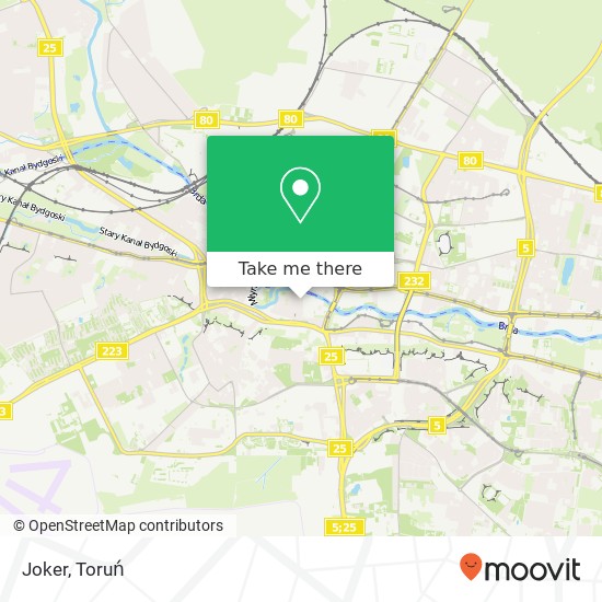 Mapa Joker, ulica Kreta 3 85-117 Bydgoszcz