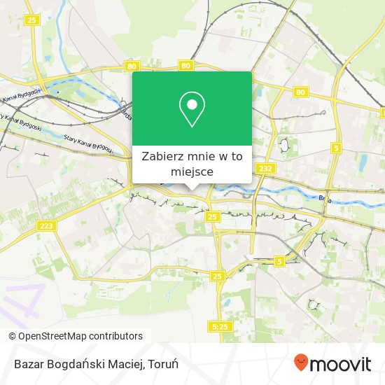 Mapa Bazar Bogdański Maciej, ulica Dluga 66 85-034 Bydgoszcz