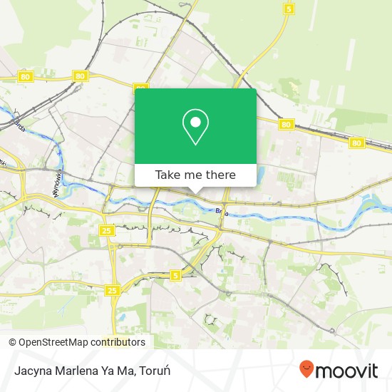 Mapa Jacyna Marlena Ya Ma, ulica Jagiellonska 95 85-027 Bydgoszcz