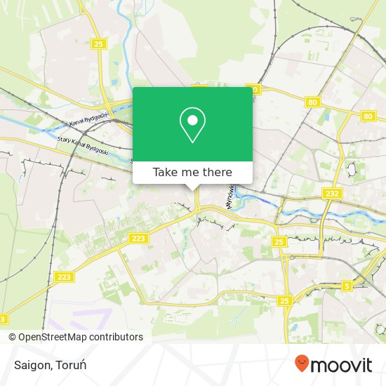 Mapa Saigon, ulica Dolina 85-212 Bydgoszcz
