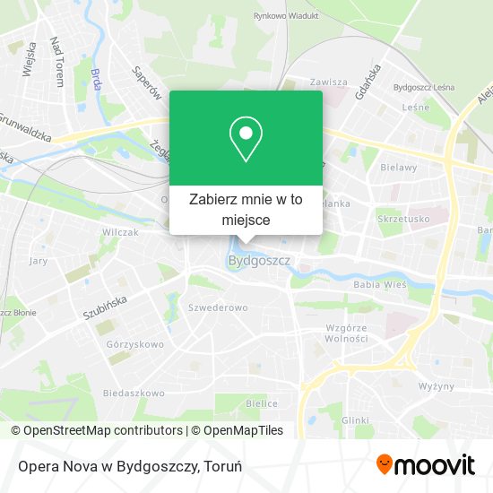 Mapa Opera Nova w Bydgoszczy