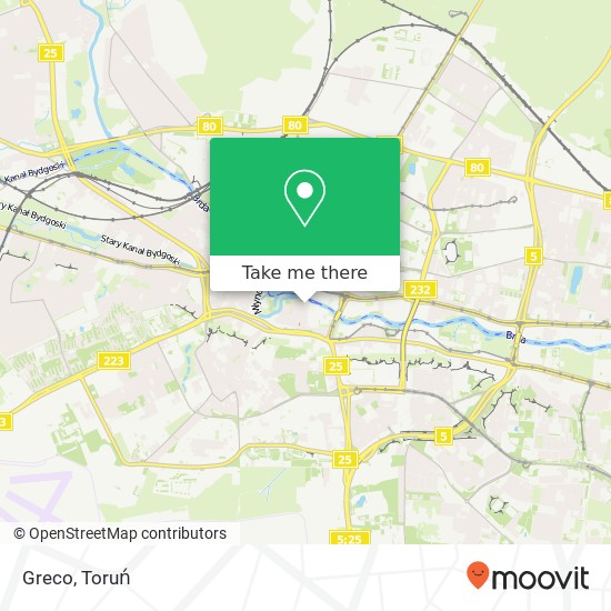 Mapa Greco, ulica Grodzka 12 85-109 Bydgoszcz