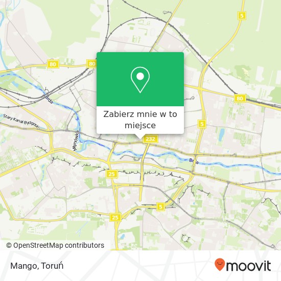 Mapa Mango, ulica Jagiellonska 39 85-097 Bydgoszcz