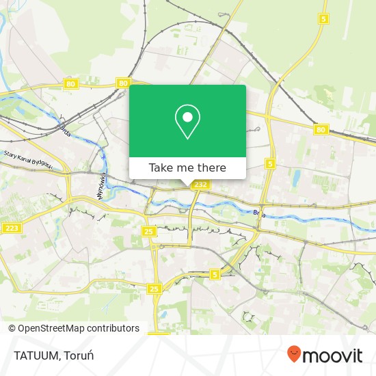 Mapa TATUUM, ulica Jagiellonska 39 85-097 Bydgoszcz