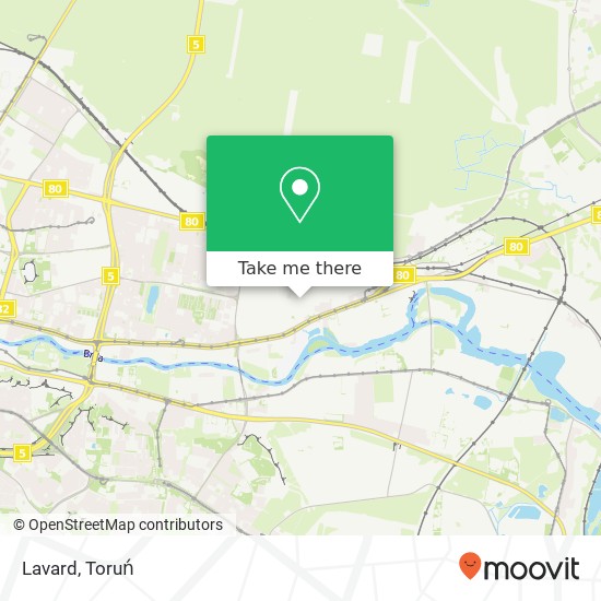 Mapa Lavard, ulica Fabryczna 85-741 Bydgoszcz