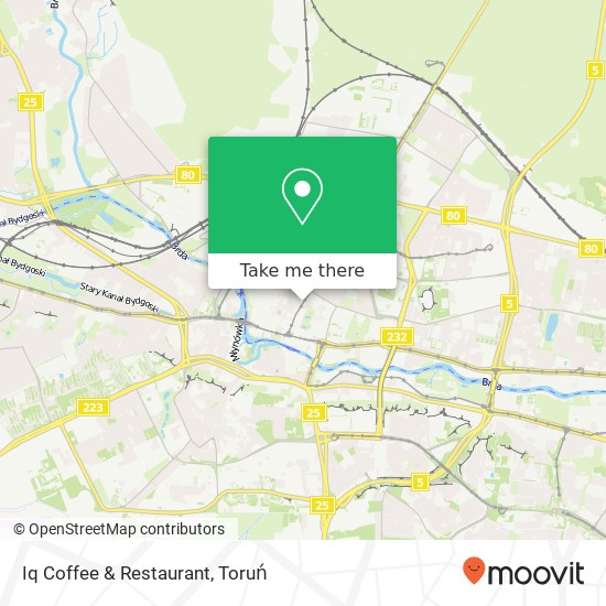 Mapa Iq Coffee & Restaurant, ulica Gdanska 25 85-005 Bydgoszcz