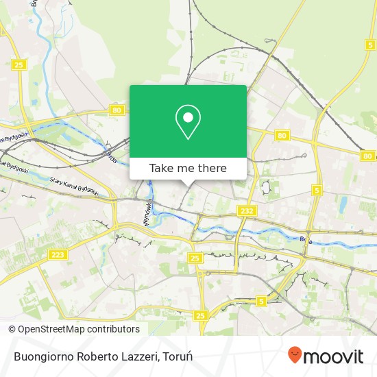 Mapa Buongiorno Roberto Lazzeri, ulica Gdanska 27 85-005 Bydgoszcz