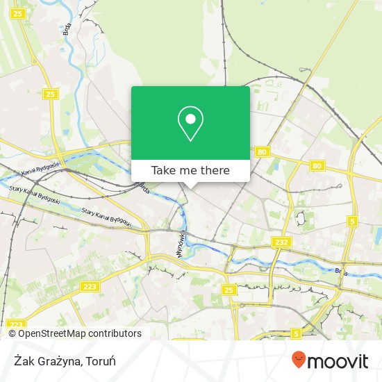 Mapa Żak Grażyna, ulica Sniadeckich 57 85-011 Bydgoszcz
