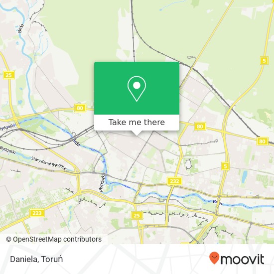 Mapa Daniela, ulica Swietojanska 19 85-077 Bydgoszcz