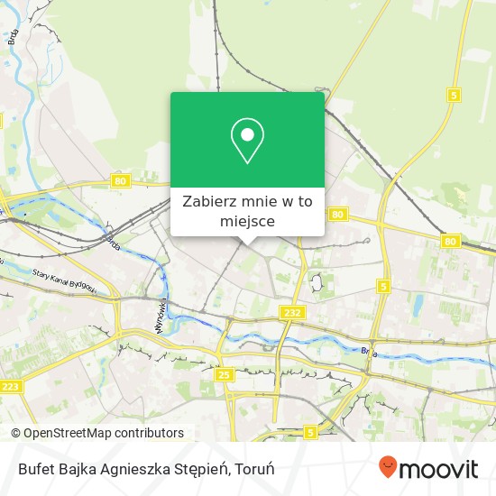 Mapa Bufet Bajka Agnieszka Stępień, aleja Adama Mickiewicza 2 85-071 Bydgoszcz