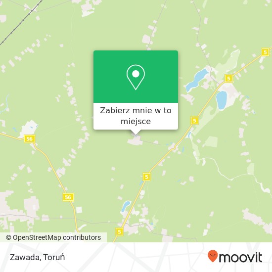 Mapa Zawada