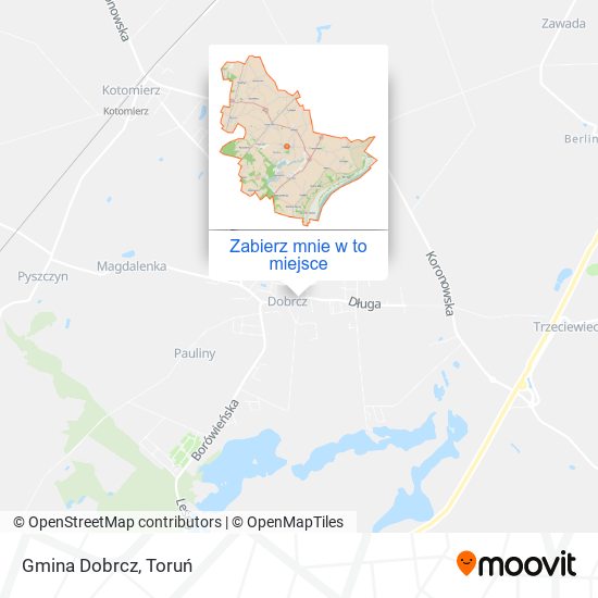 Mapa Gmina Dobrcz