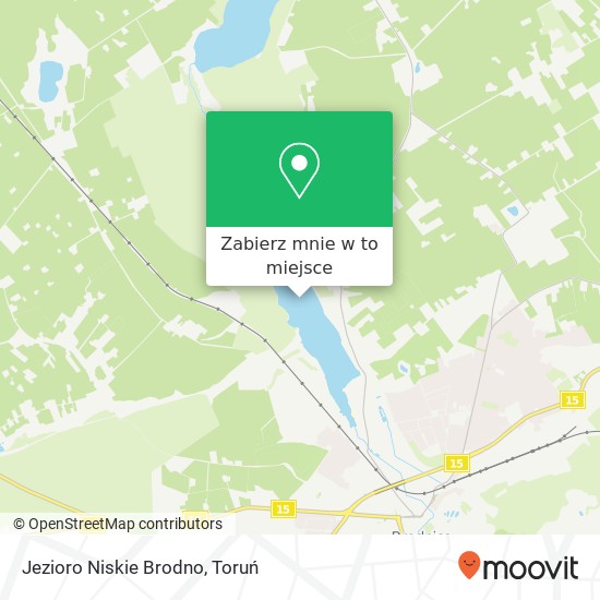 Mapa Jezioro Niskie Brodno