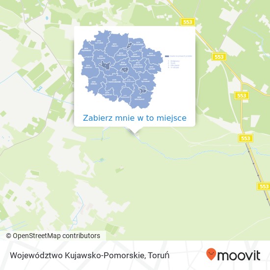 Mapa Województwo Kujawsko-Pomorskie