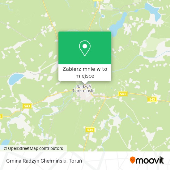 Mapa Gmina Radzyń Chełmiński