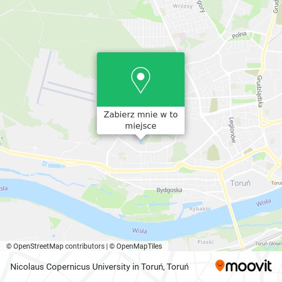 Mapa Nicolaus Copernicus University in Toruń