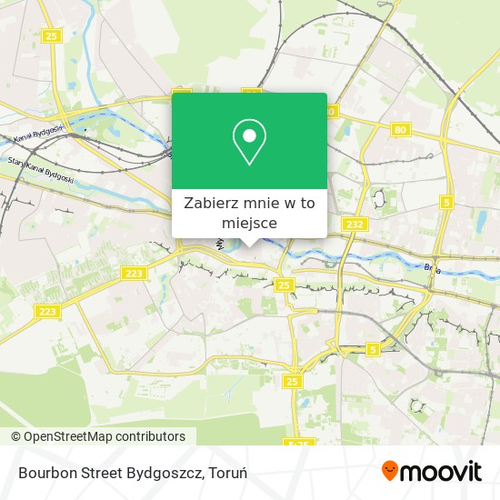 Mapa Bourbon Street Bydgoszcz