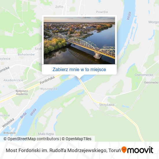 Mapa Most Fordoński im. Rudolfa Modrzejewskiego