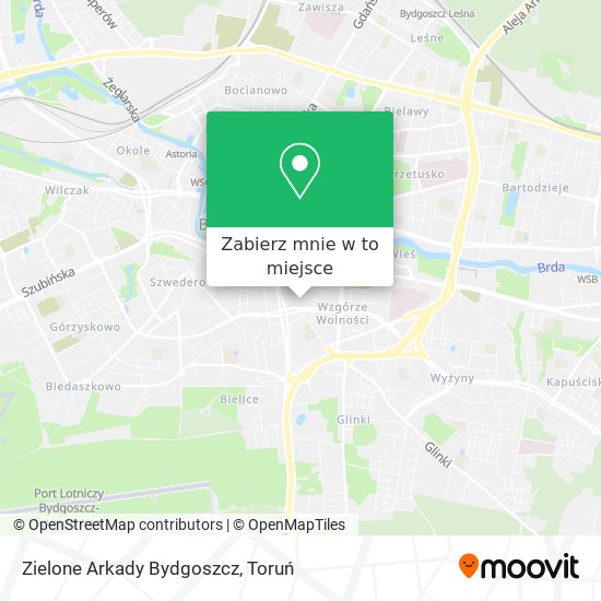 Mapa Zielone Arkady Bydgoszcz