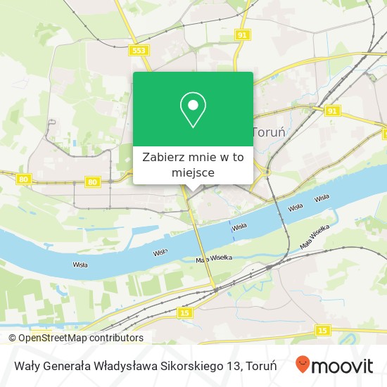 Mapa Wały Generała Władysława Sikorskiego 13