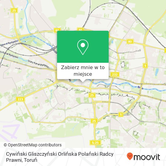 Mapa Cywiński Gliszczyński Orlińska Polański Radcy Prawni