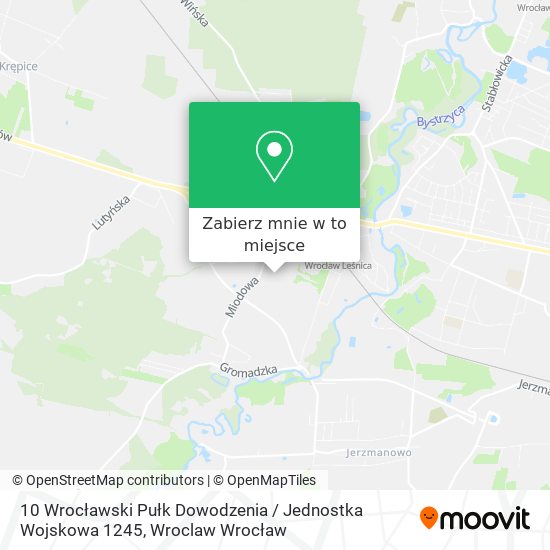 Mapa 10 Wrocławski Pułk Dowodzenia / Jednostka Wojskowa 1245