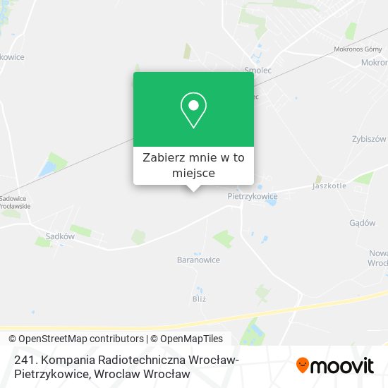 Mapa 241. Kompania Radiotechniczna Wrocław-Pietrzykowice