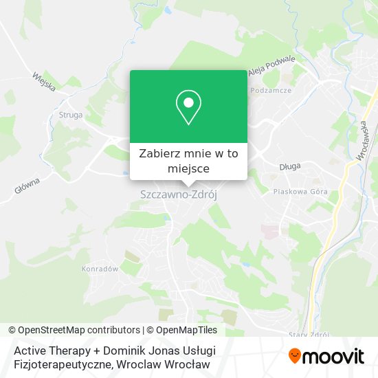 Mapa Active Therapy + Dominik Jonas Usługi Fizjoterapeutyczne