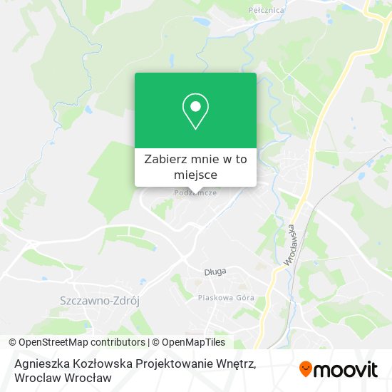 Mapa Agnieszka Kozłowska Projektowanie Wnętrz