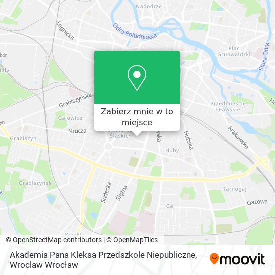 Mapa Akademia Pana Kleksa Przedszkole Niepubliczne