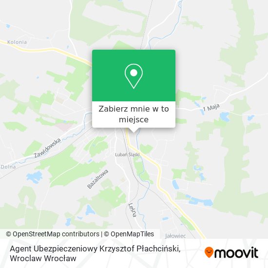 Mapa Agent Ubezpieczeniowy Krzysztof Płachciński