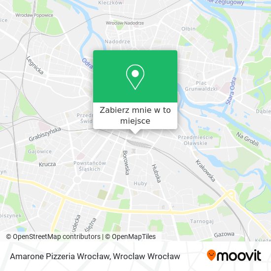 Mapa Amarone Pizzeria Wrocław