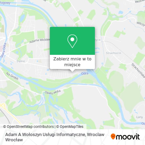 Mapa Adam A Wołoszyn Usługi Informatyczne