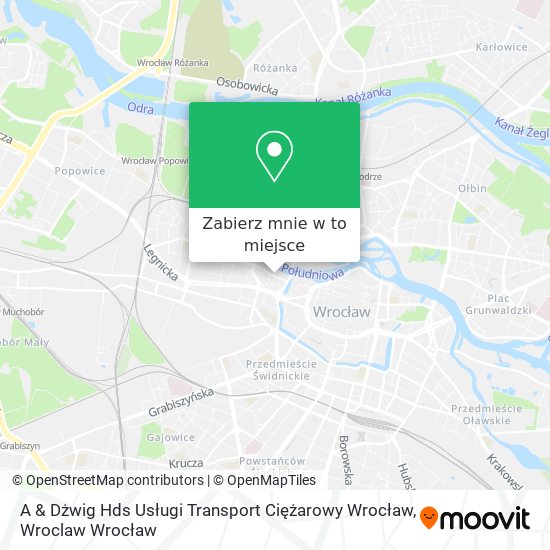 Mapa A & Dżwig Hds Usługi Transport Ciężarowy Wrocław