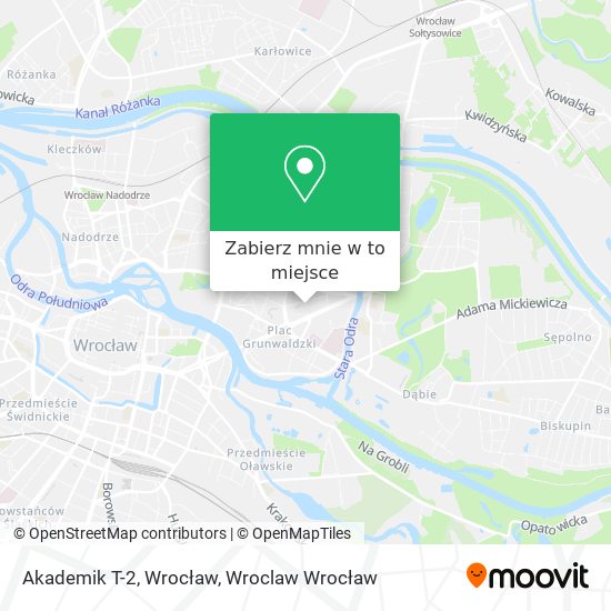 Mapa Akademik T-2, Wrocław