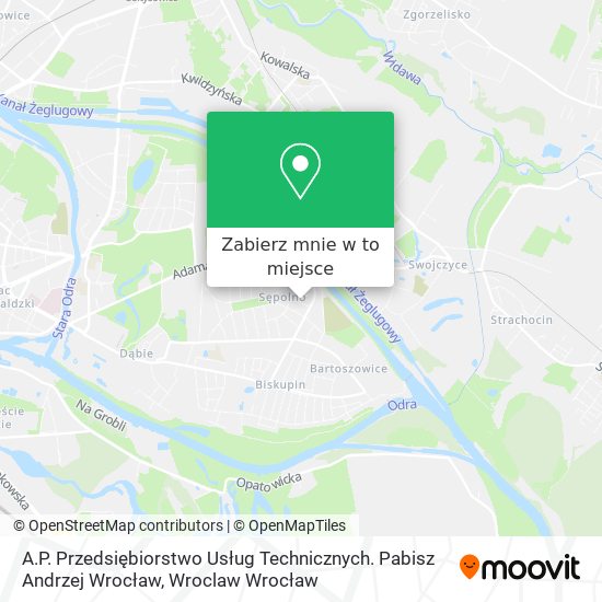 Mapa A.P. Przedsiębiorstwo Usług Technicznych. Pabisz Andrzej Wrocław