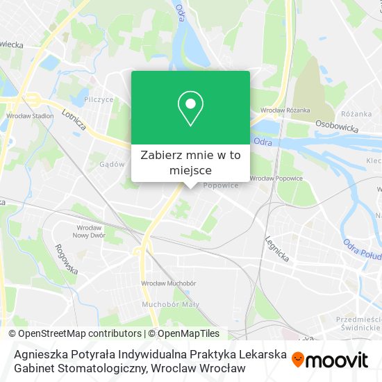 Mapa Agnieszka Potyrała Indywidualna Praktyka Lekarska Gabinet Stomatologiczny