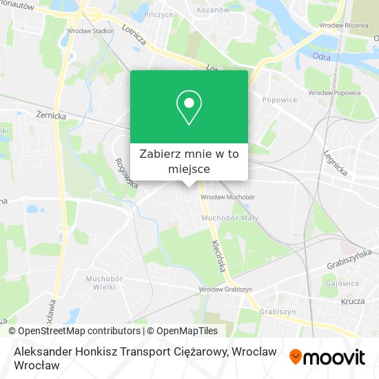 Mapa Aleksander Honkisz Transport Ciężarowy