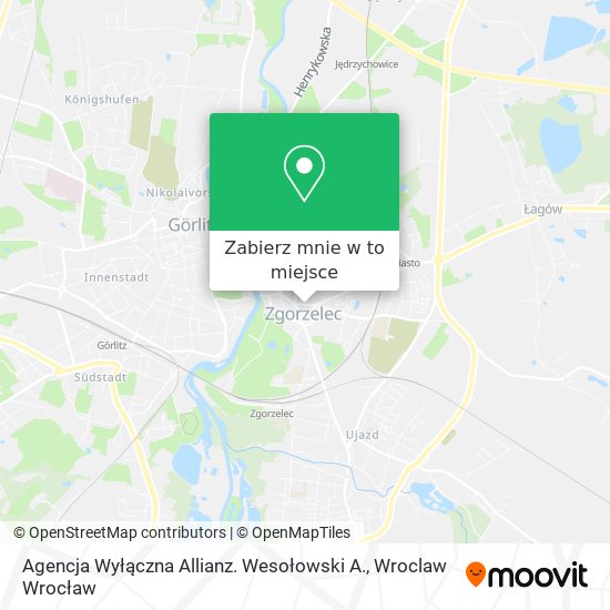 Mapa Agencja Wyłączna Allianz. Wesołowski A.
