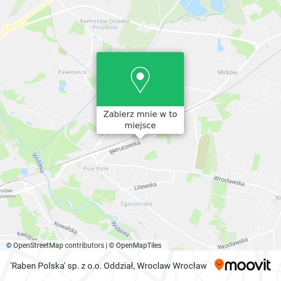 Mapa 'Raben Polska' sp. z o.o. Oddział