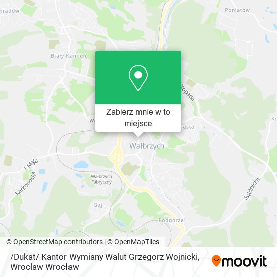 Mapa /Dukat/ Kantor Wymiany Walut Grzegorz Wojnicki