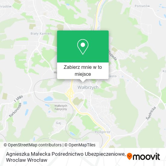 Mapa Agnieszka Małecka Pośrednictwo Ubezpieczeniowe